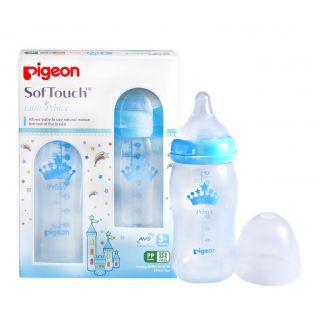 Pigeon Softouch Little Princess 3+month 8oz/240ml (26461)Blue 