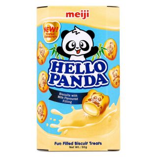 Meiji Hello Panda Biscuits With Milk Flavoured Filling 50g
