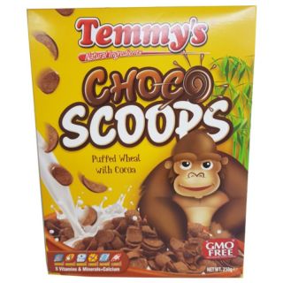 Temmy's Choco Scoops Puffed Wheat 