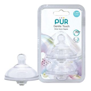 PUR Gentle Touch Wide Neck Nipple-L