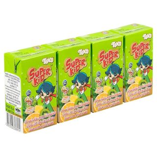 Tipco Super Kid Mixed Veggie and Fruit Juice 110ml. Pack 4