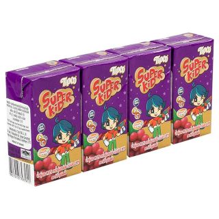 Tipco Super Kid Grape 110ml. Pack 4