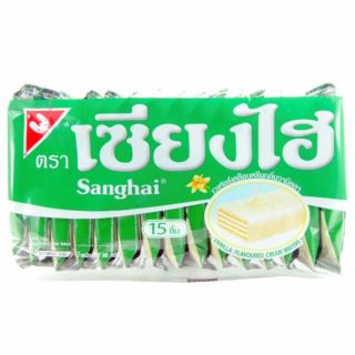 Sanghai Vanilla Flavoured Cream Wafers 15pcs