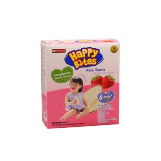 Happy Bites Strawberry 6m+ 50g