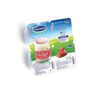 Angkor Milk Yogurt Strawberry1*4