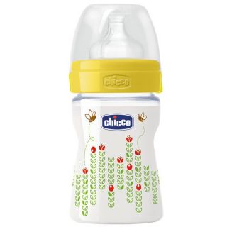 Chicco Micro Feeding Bottle 0+monht 150ml Yellow