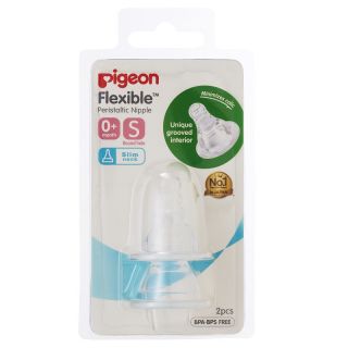 Pigeon Flexible Peristaltic Nipple Size S 0+month (26658)