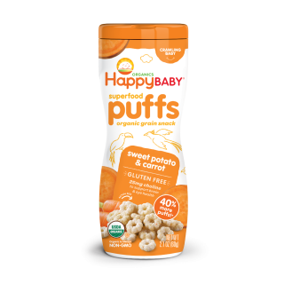 Happy Organic Puffs Sweet Potato Carrot 60g