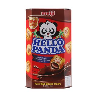 Meiji Hello Panda Biscuits With Chocolate Flavoured Filling 50g
