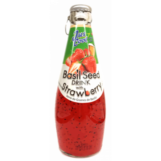 JUS Basil Seed Drink Strawberry flavor 290ml