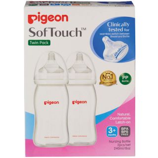 Pigeon Softouch Twin Pack 3+month 8oz/240ml 