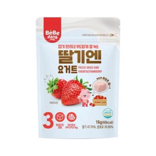 bebe dang freeze dried cried yogut-strawberry16g