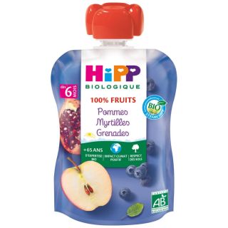 Baby Food Punch Hipp Bio Pommes Bluberry 6m+