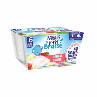 Yogurt Nestle P'tit Brass'e Banana&Strawberry
