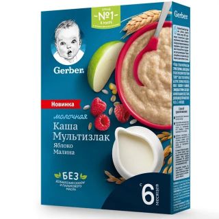 BabyFood Cereal Gerber Apple Rasberry 180g