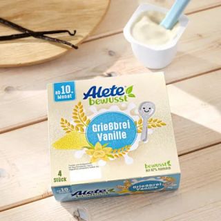 BabyFood Yogurt Alete GrieBbrei Vanille