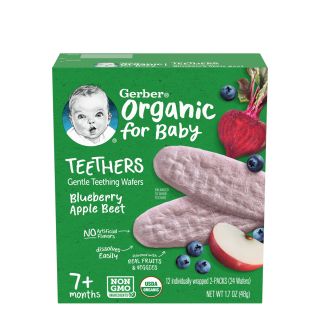 Gerber Organic Teethers Blueberry Apple Beet